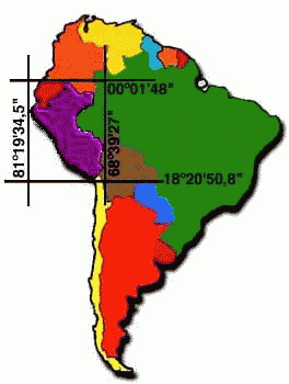 South America map